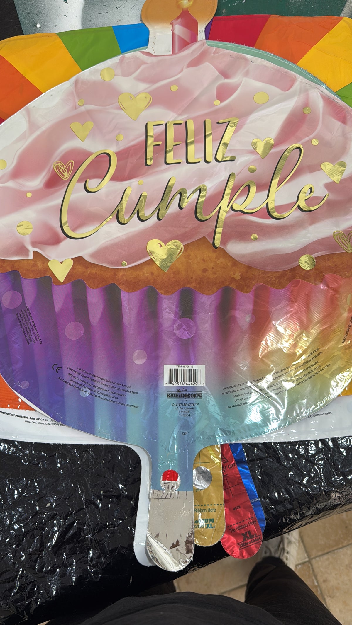 🎈 Set de Globos con Helio "Happy Birthday To You" (4 Pzas) - La Regalería