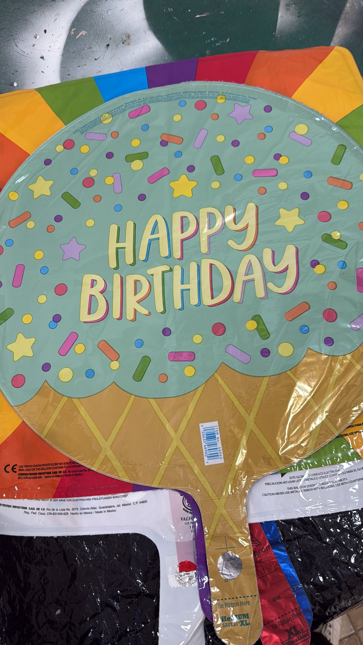 🎈 Set de Globos con Helio "Happy Birthday To You" (4 Pzas) - La Regalería